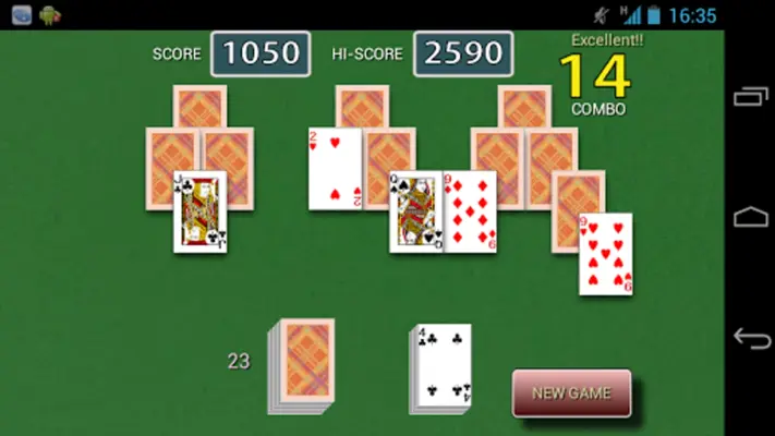 Tri Peaks Solitaire android App screenshot 0