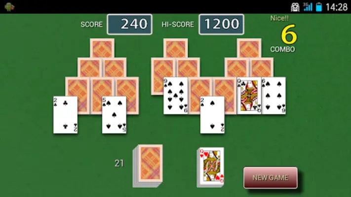 Tri Peaks Solitaire android App screenshot 1