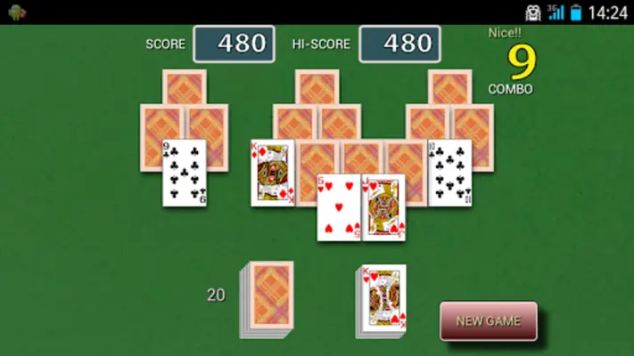 Tri Peaks Solitaire android App screenshot 2